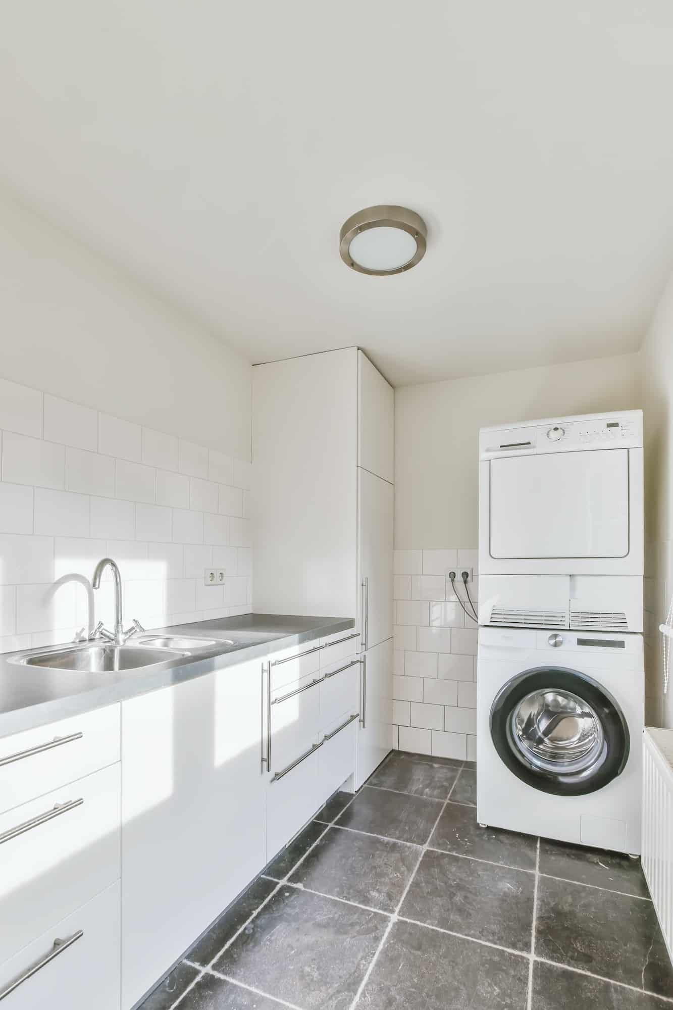 Laundry room with washer and dryer